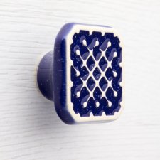 ceramiczne gałki do mebli, ciemnoniebieskie, wz.7