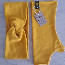Opaska i mitenki. Handmade.