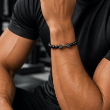 FIT LIFE bransoletka męska z onyksami
