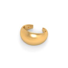 nausznica SIMPLE- srebro 925 złocone 24K