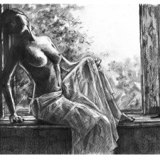 AKT 90 (A4) - rysunek ręcznie wykonany, akt artystyczny, fine art nude
