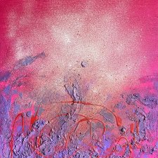 Struktury - Początek (Structures - The Beginning) - 60x80 - ręcznie malowany niepowtarzalny obraz abstrakcyjny, obraz strukturalny, textured fine art