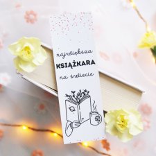 Papierowa zakładka do książki Największa książkara na świecie | Zakładka z papieru