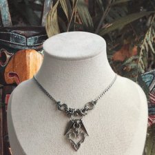 Naszyjnik Spiked Heart Stal Chirurgiczna, nie śniedzieje, wodoodporny