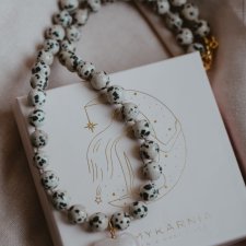 Naszyjnik Lila z jaspisu dalmatyńskiego