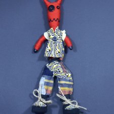 Diabełek Podróżnik – ręcznie szyta maskotka pełna przygód (NastyCrazyToys)