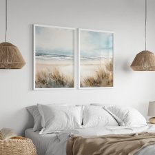 ZESTAW PLAKATÓW 2cz 40x50 cm Pejzaże morskie  (set190)