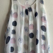 30% silk 70%viscose Made in Italy efektowna ciekawa w grochy
