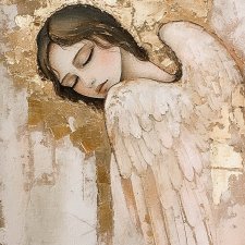 Plakat -  30x40 cm Śpiący Anioł  (2-0506)