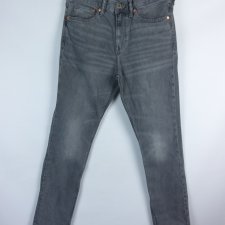 H&M slim fit jeans szare spodnie 30 / 32 - S