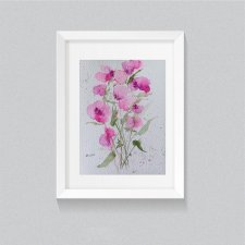 Akwarela "Kwiaty" 12*16 cm