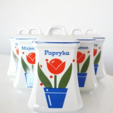 Pojemnik ceramiczny kuchenny z czasów PRL