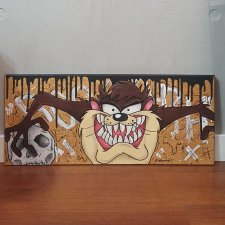 Diabeł Tasmański 30x70 OBRAZ NA PŁÓTNIE Looney Tunes