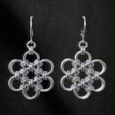 Kolczyki stal chirurgiczna rękodzieło hipoalergiczne kwiaty handmade