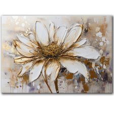 Obraz na płótnie - 100x70 cm  Kwiat glamour (1-0678)