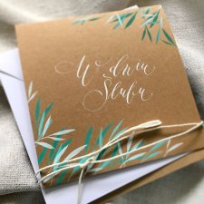 ślubna liście boho handmade