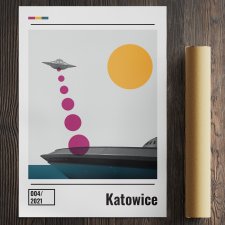 Kolaż - Katowice ( A2 - 42 x 59,4cm )