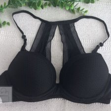 H&M czarny biustonosz push-up 70B