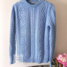 Zara sweter w warkoczowy splot M