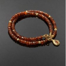 Granaty /hessonit/ vol. 18 - choker - Szlachetna kolekcja