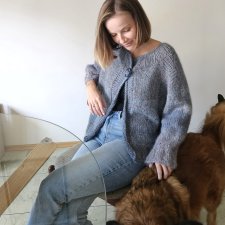 Sweter tweed