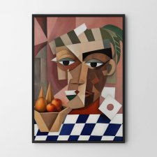 Plakat Abstrakcyjny portret a la Picasso - format A4