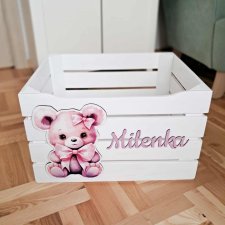 SKRZYNIA NA ZABAWKI pojemnik na zabawki meble dziecięce prezent