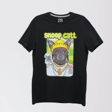 T-shirt SNOOP CAT (MESKA S) czarna
