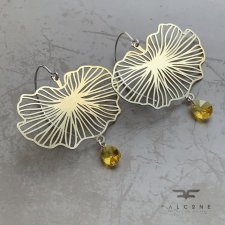 Kolczyki Water Lily & Swarovski