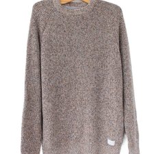 sweter melanżowy bawełna