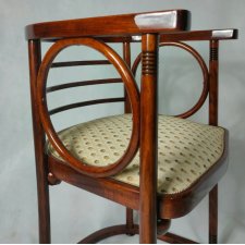 Fotel MUNDUS No. 410F projektu Josefa Hoffmanna | Secesja Wiedeńska Antyk Politura  | Josef Hoffmann MUNDUS Settee Armchair No. 410F | Vienna Secessio