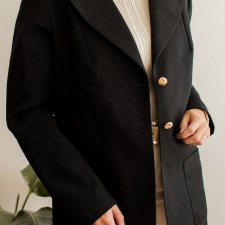 Czarna marynarka vintage XS/S