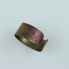 pierścionek  tytanowy  "pink gold"