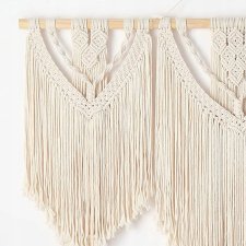 DUŻA NOWA MAKRAMA NA ŚCIANĘ - BOHO DEKORACJA - ZAGŁÓWEK