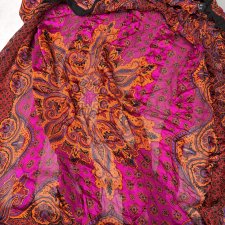 Premium Silk scarf VITALIANO PANCALDI Italy 100 % jedwab  bardzo duża elegancka chusta  wysoka jakość jedwabiu