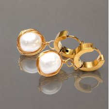 Pearls [white] perły vol. 28  - kolczyki