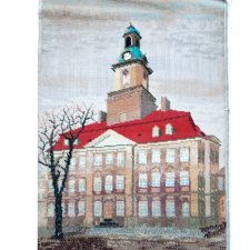 Duży Kilim Wełniany Wełna Wool PRL Kowary