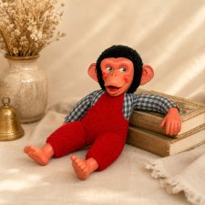Małpka Jacko Mothercare 1960 r Unikat kolekcjonerski Wielka Brytania stara zabawka Vintage